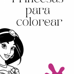 princesas para colorear EN PDF